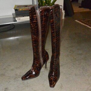 CL by Laundry Faux Heeled Boots (size 6)